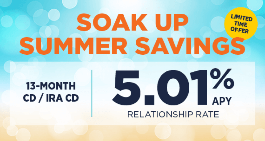 Learn more about our 15-Month CD special.